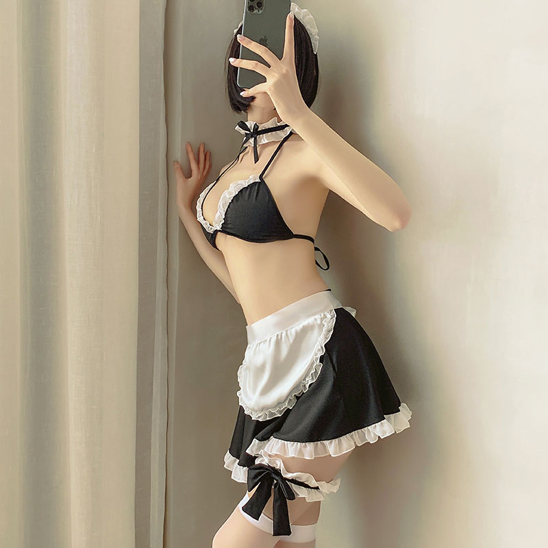Đồ ngủ Cosplay giúp việc 2 mảnh tạp dề trước ngực