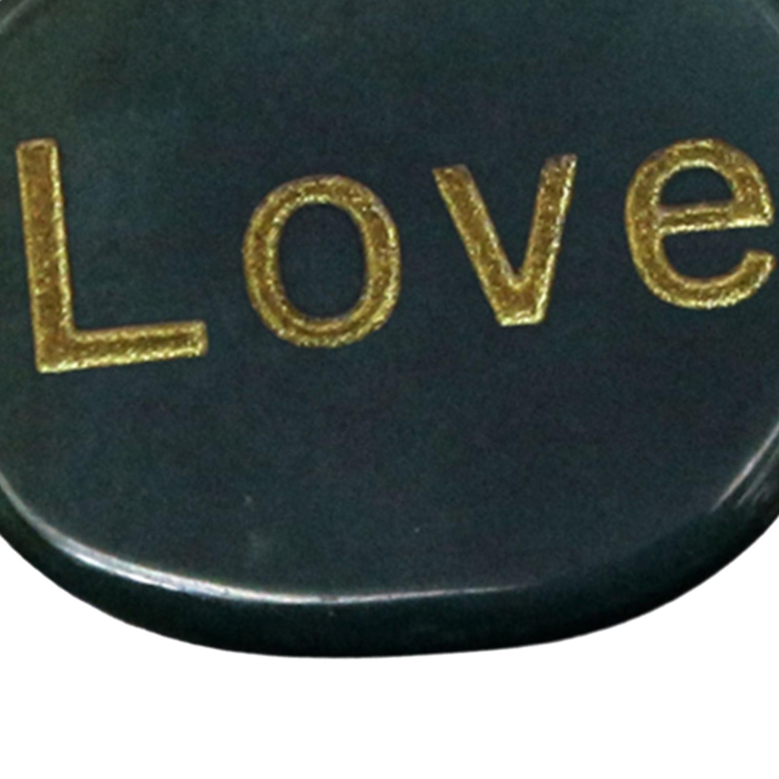 Small Engraved Stones, Polished Flat Oval Shape Tumble Stones Pocket Stones for Dorm Desk Night  Unique Gifts