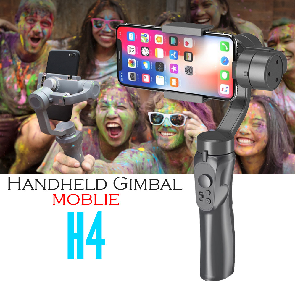 Tay cầm Gimbal Bluetooth Chống Rung 3 Trục Cho Điện Thoại 3-Axis H4 Cao Cấp AZONE