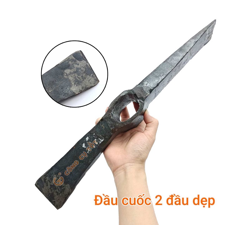 Cuốc Chim 2 Đầu Dẹt ,Đào Đất , Bổ Củi, Thép Nhíp Siêu Cứng