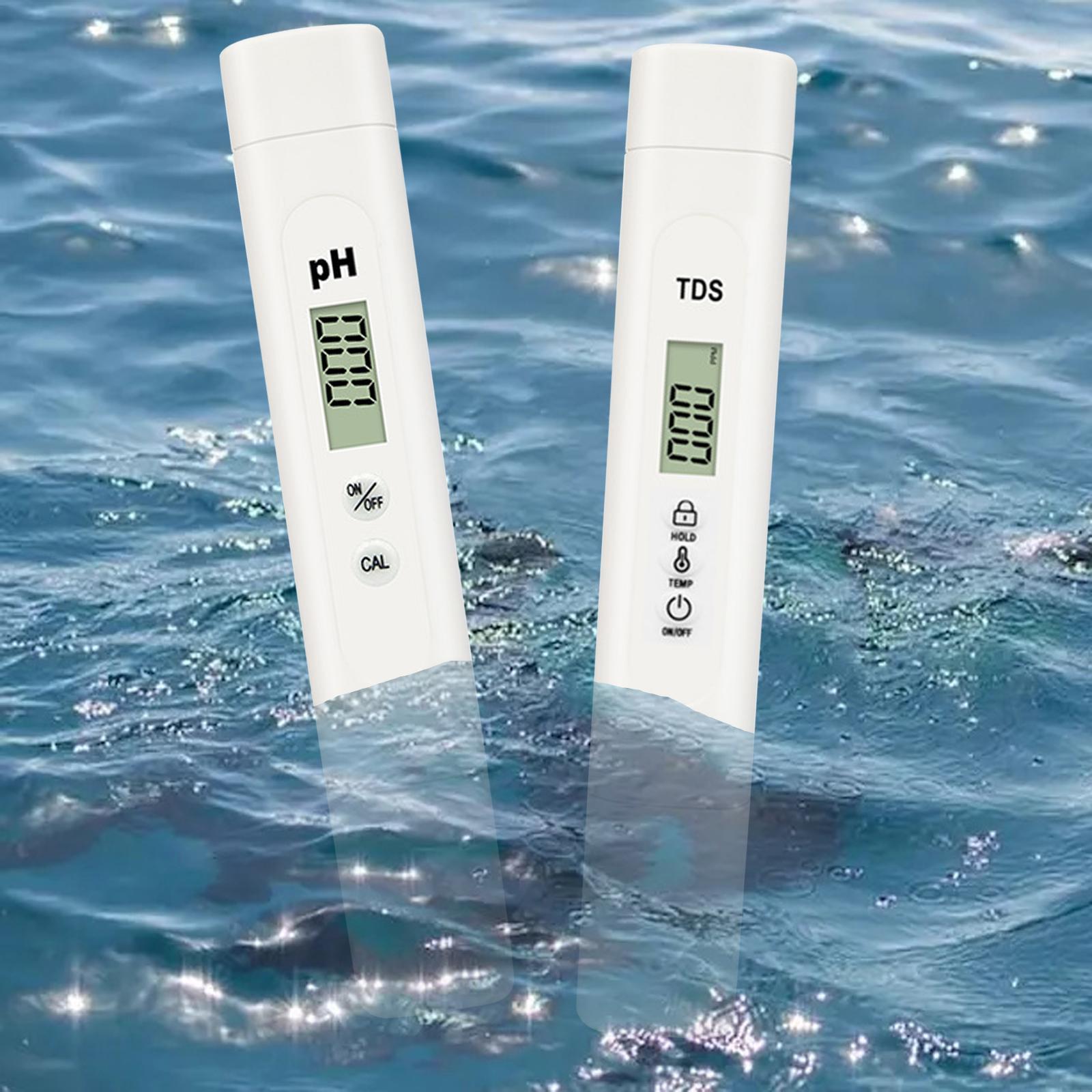 PH and TDS Meter High Accuracy 0~14 PH Measurement Range TDS Temp Tester for Kitchen Hydroponics