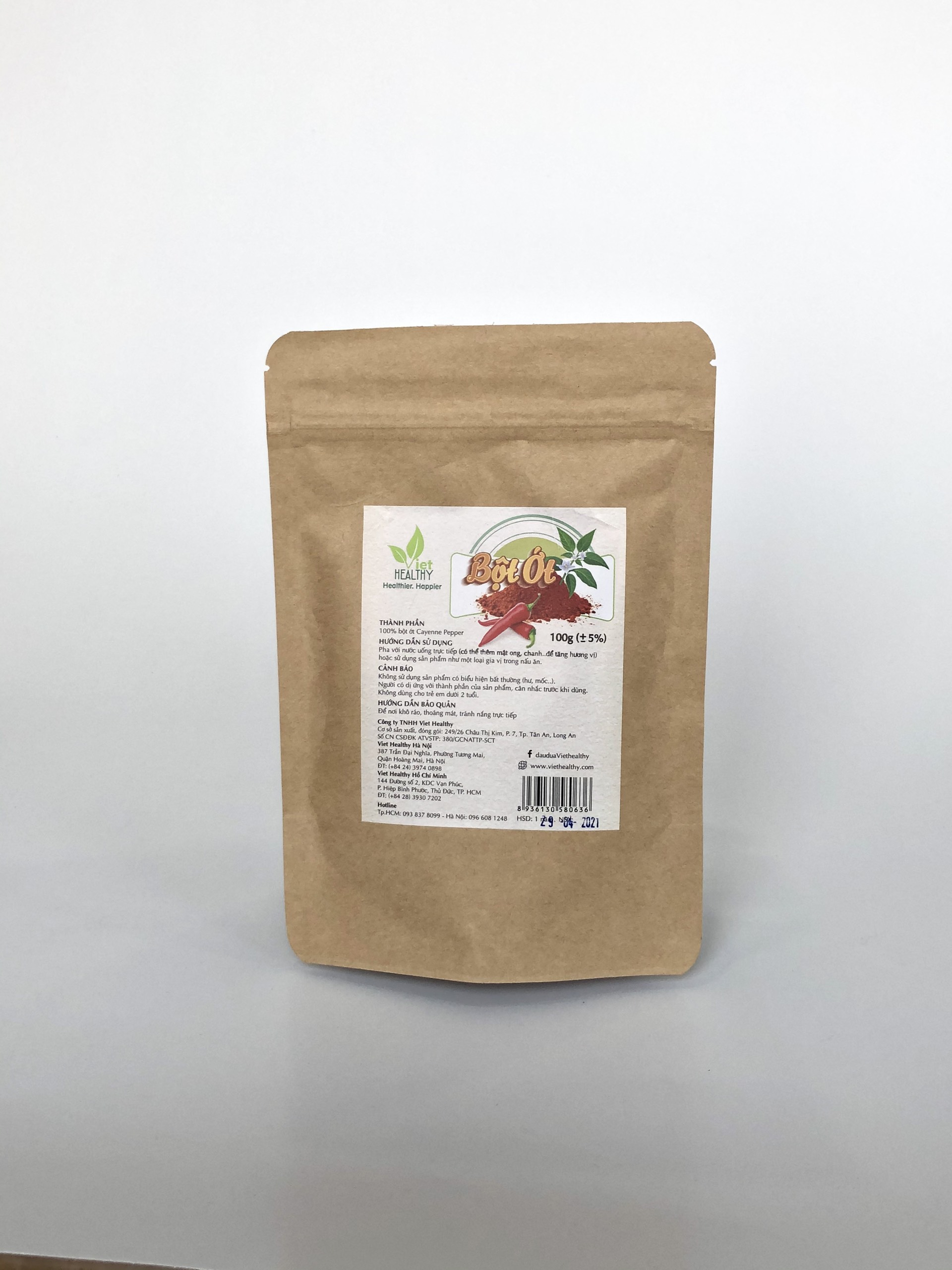 Bột ớt Cayenne Pepper 100g (VietHealthy)