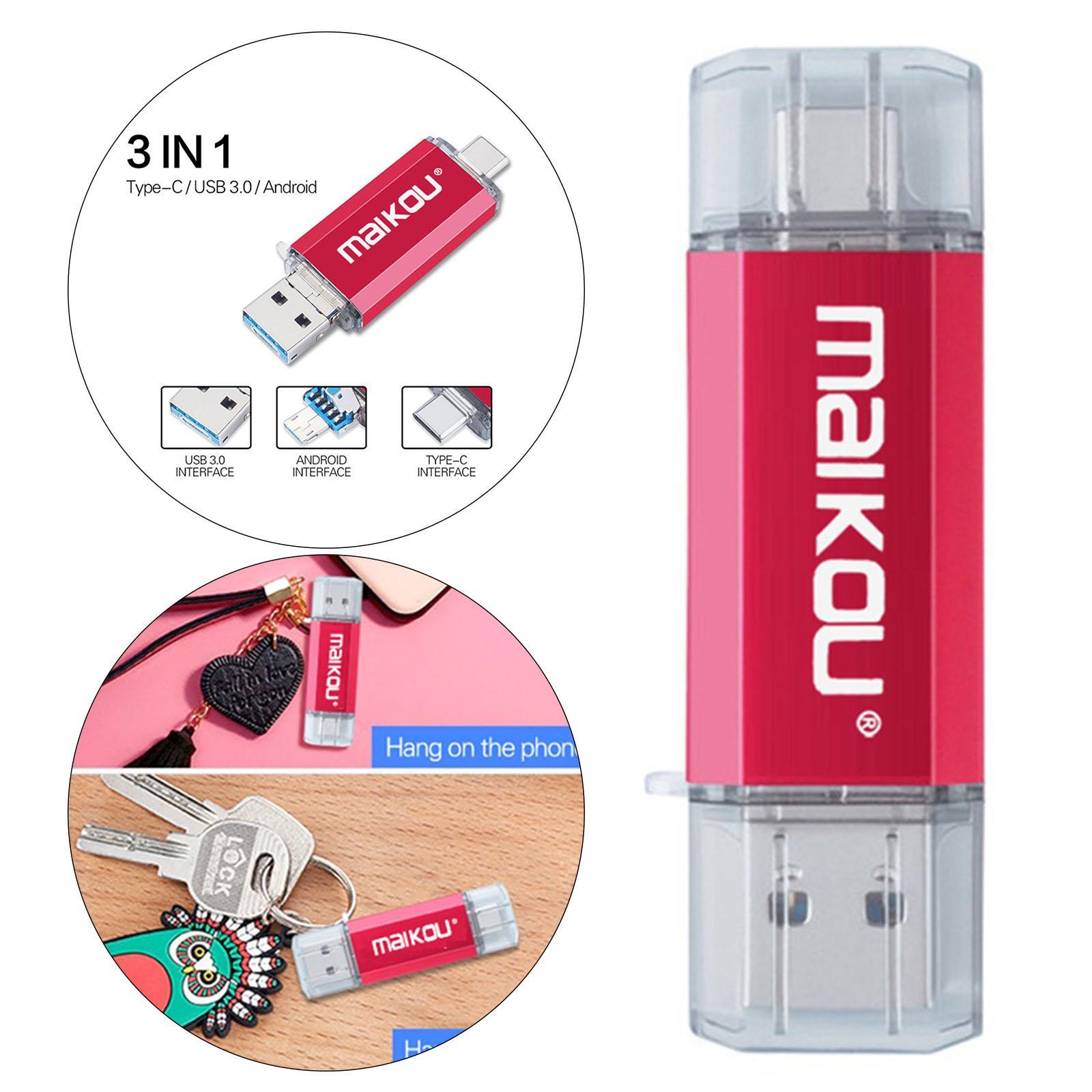 3 in 1 32G USB Flash Drive Type- USB Memory