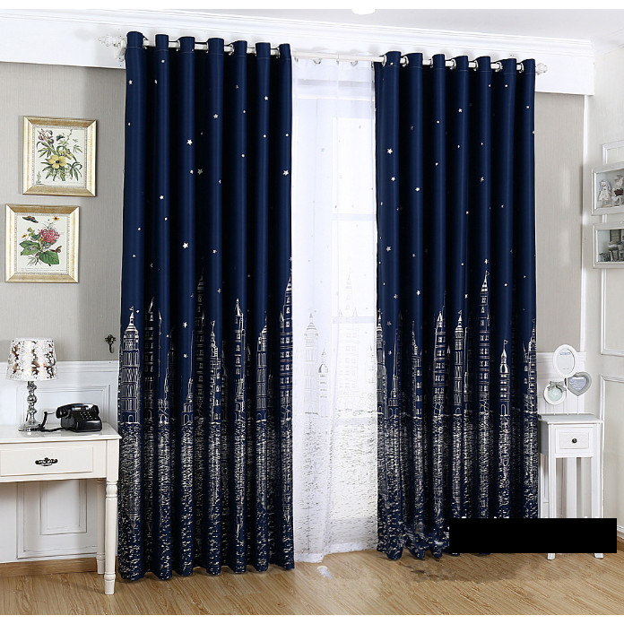 RÈM CỬA THÀNH PHÔ ĐEN SIZE 3M NGANG X 2M7 CAO