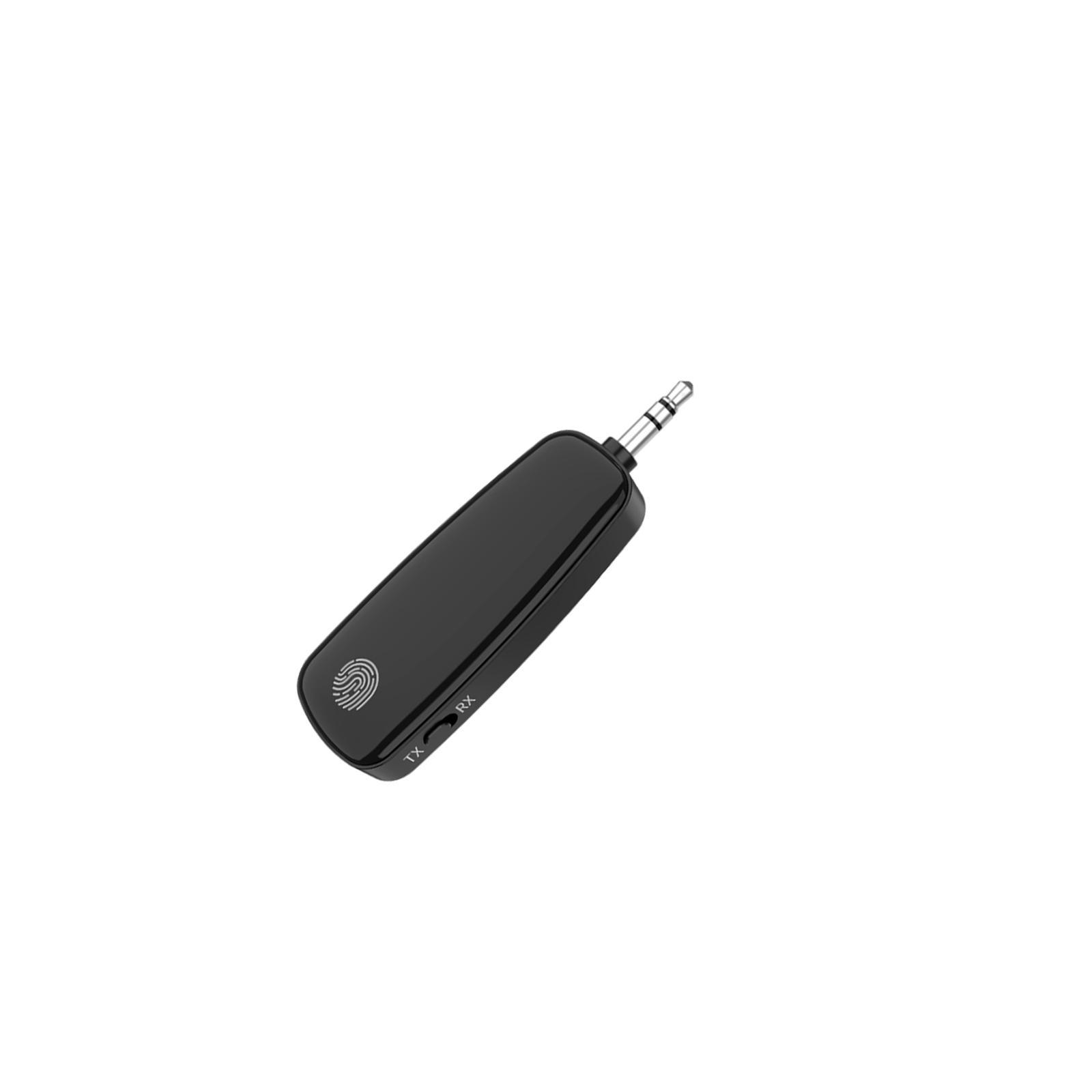 V5.2 Receiver 3.5mm Adapter ,Fingerprint Touch Portable Plug and Play Music Receiver Audio Adapter for Car ,Headphones ,Home Stereo