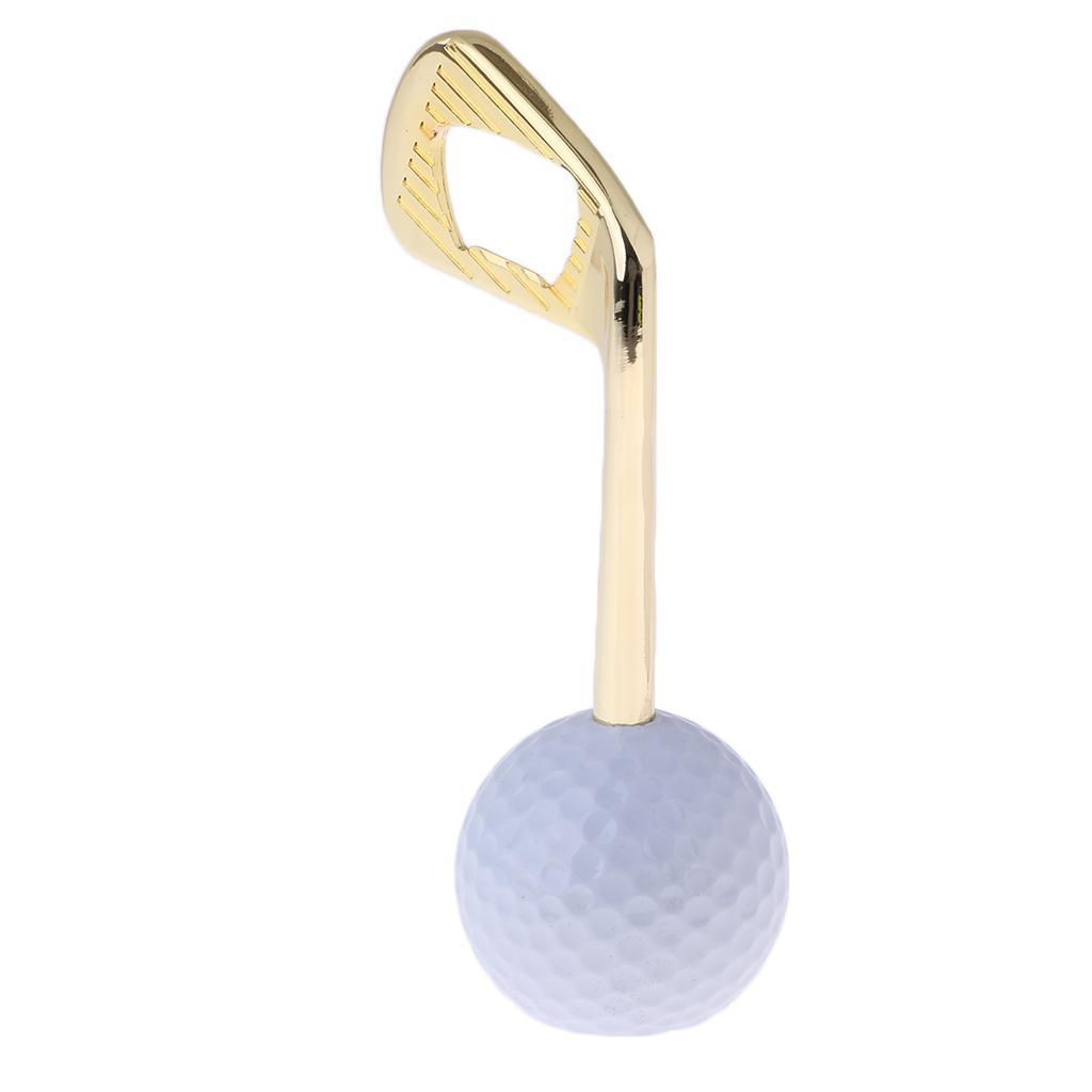 Creative Golf Ball Bottle Opener Zinc Alloy Puller Openers Golden