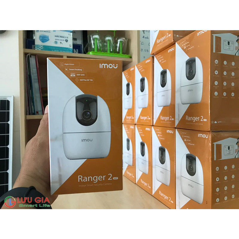Camera wifi gia đình IMOU Ranger 2 A42P-B 4MP chính hãng xoay 360 độ , đàm thoại hai chiều , nhận thông báo khi phát hiện chuyển động và tiếng động lạ - Hàng Chính Hãng