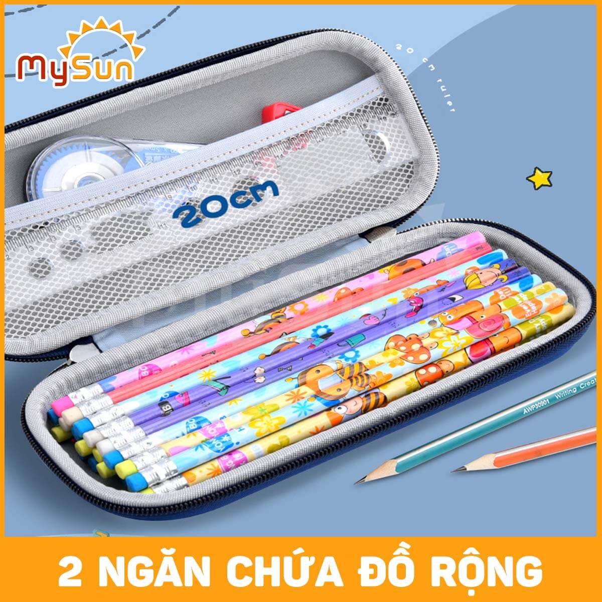 Hộp đựng bút 3D bằng nhựa siêu cute giá rẻ cho bé gái, trai học sinh