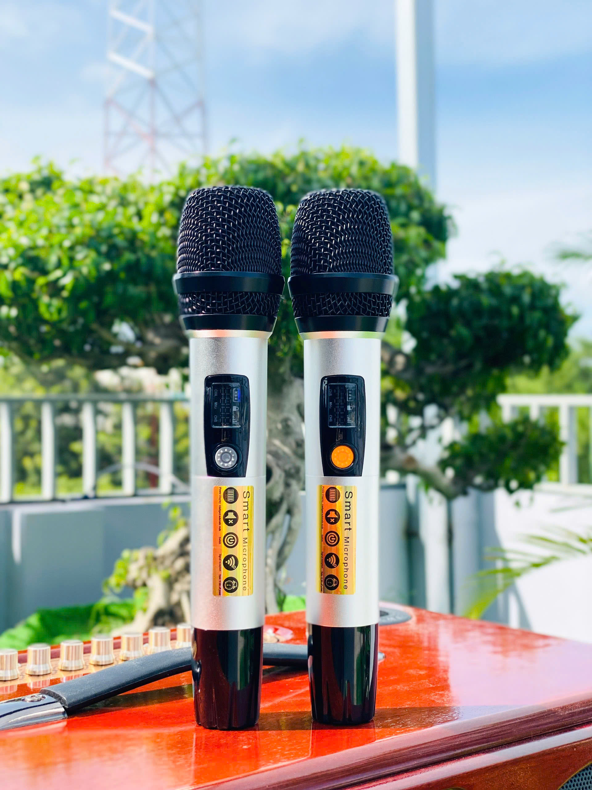 Loa Xách Tay Sang Trọng Full Gỗ MTMAX DK88 PLUS Hệ Thống 6 Loa Âm Thanh Đa Chiều Bass20 Đôi Công Suất 500W Công Nghệ Bass Boost Nghe Nhạc Căng Ấm, Tiếng Lên Siêu Rõ Đi Kèm Cặp Micro Hát Nhẹ Vang Sâu, Hàng Chính Hãng