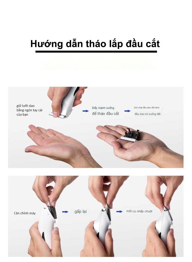 Tông Đơ Cắt Tóc Trẻ Em CODOS CHC-922 Chuyên Nghiệp, Gọn Nhẹ, Dễ sử dụngTẶNG Áo Choàng Cắt Tóc- Tăng Đơ Cắt Tóc Trẻ Em