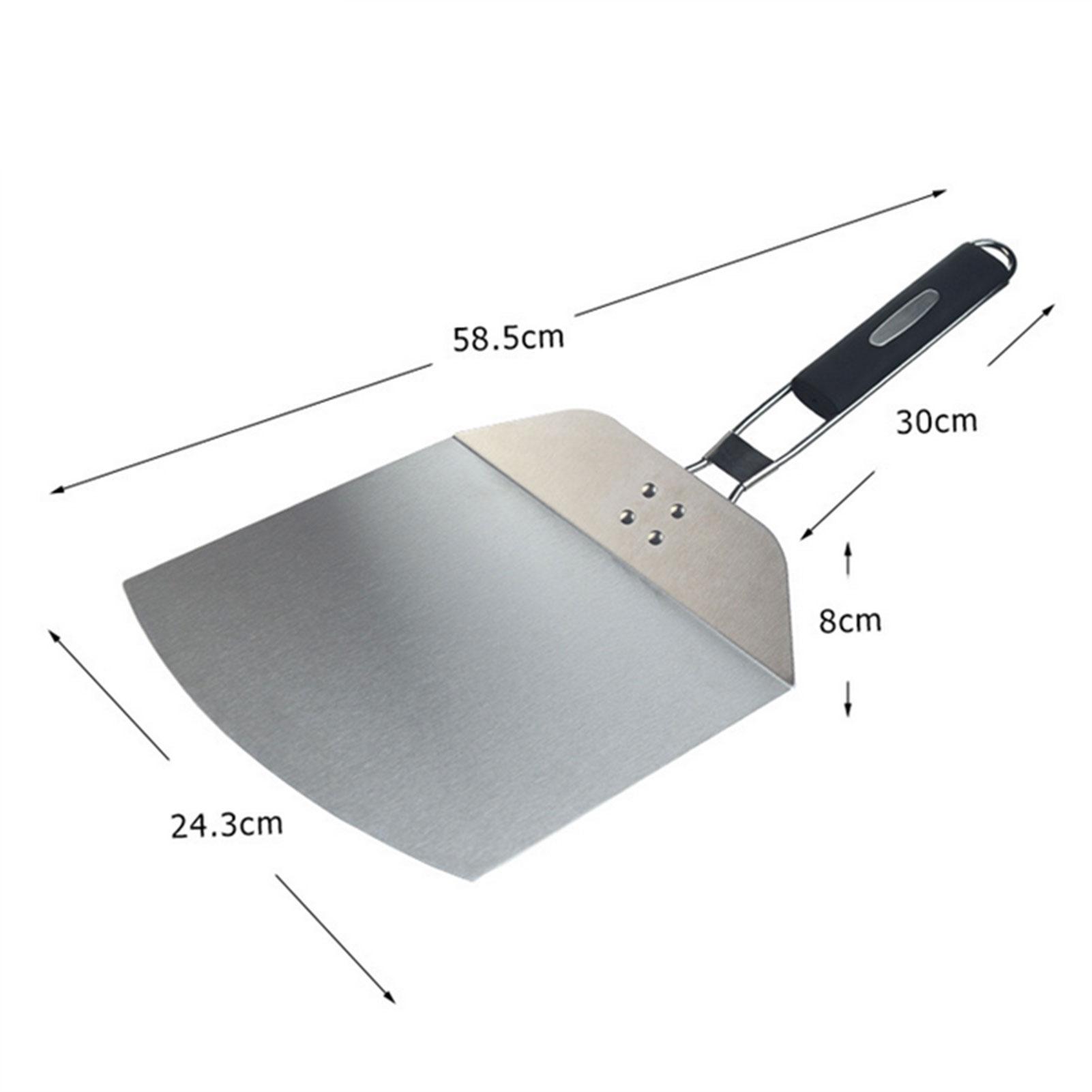 Thìa xúc bán pizza với lưỡi chống dính bằng thép không gỉ tay cầm có khóa và tay cầm bằng cao su