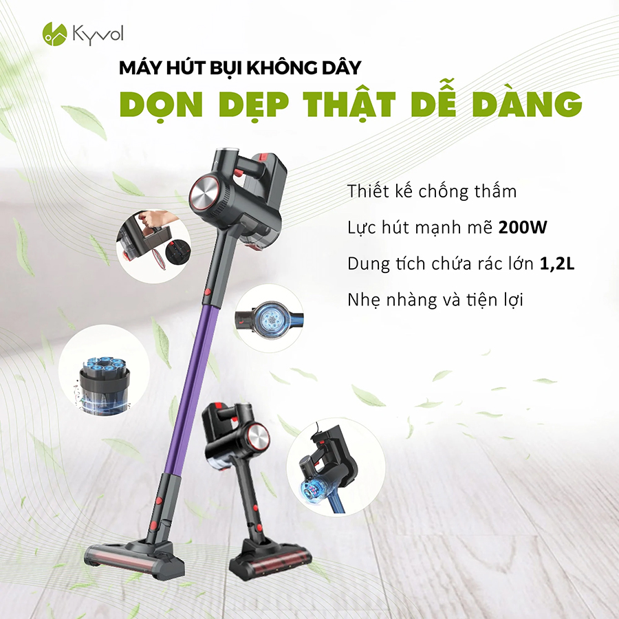 Máy hút bụi không dây Kyvol Cybovac SV1 - Hàng chính hãng