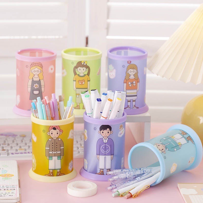 Hộp đựng bút cao cấp để bàn nhiều sắc màu dễ thương