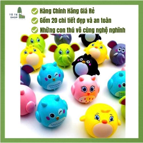 Đồ chơi trứng khủng long chứa 20 con thú chạy cót, trứng khủng long biến hình, đồ chơi quả trứng khủng long nở con