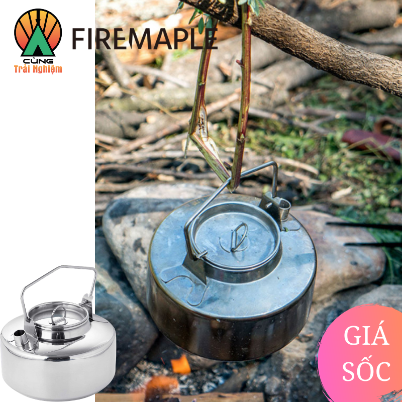 [CHÍNH HÃNG] Ấm Đun Nước 1L Antarcti Thép Không Gỉ Fire Maple Chuyên Dụng Dã Ngoại Antarcti stainless steel kettle  FMI-KETTLE01