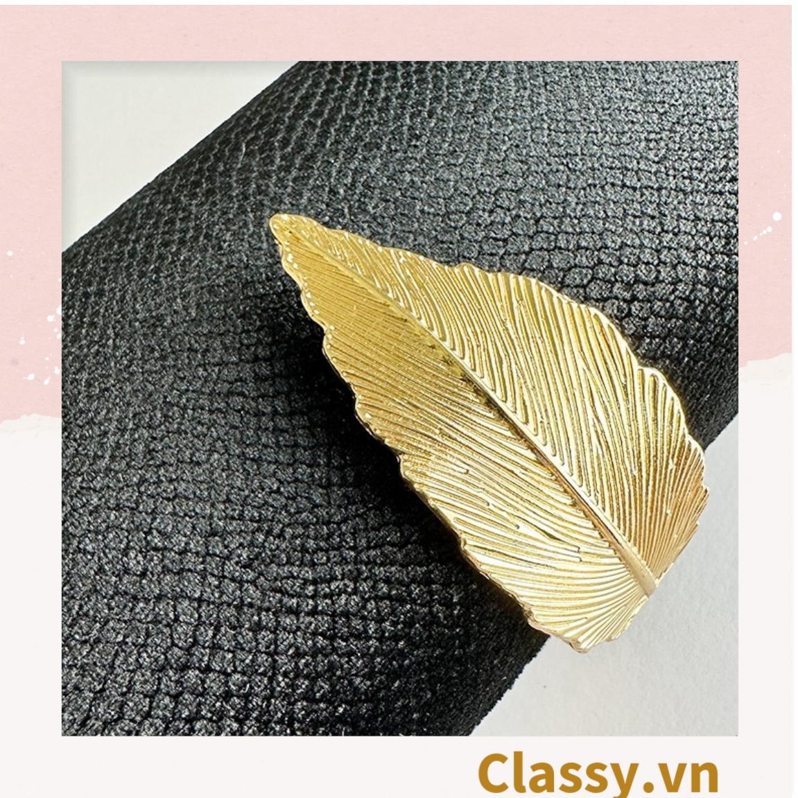 Cốp da rắn - Clutch da rắn khóa hình chiếc lá đi tiệc siêu sang Dài 25 X rộng 8 CM, đựng vừa điện thoại, son môi
