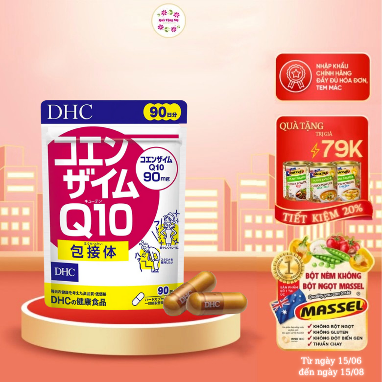 COENZYME Q10 DHC Nhật Chống lão hóa, trẻ hóa da, tăng đàn hồi săn chắc cho da, cung cấp năng lượng - QuaTangMe Extaste