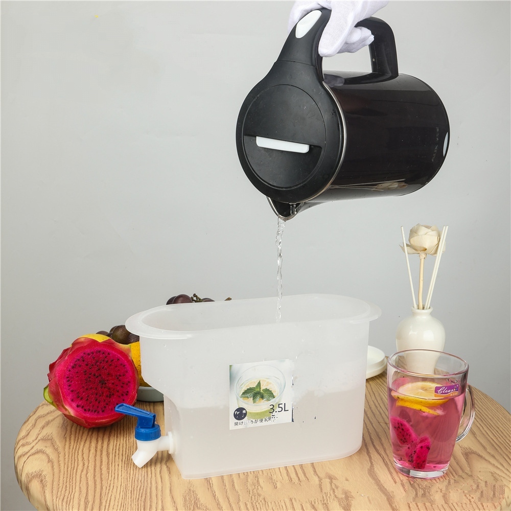 Bình Đựng Nước Có Vòi 3,5L Bình Đựng Nước Trà, Nước Trái Cây, Sinh Tố Để Trong Tủ Lạnh Tiện Lợi, an toàn vệ sinh