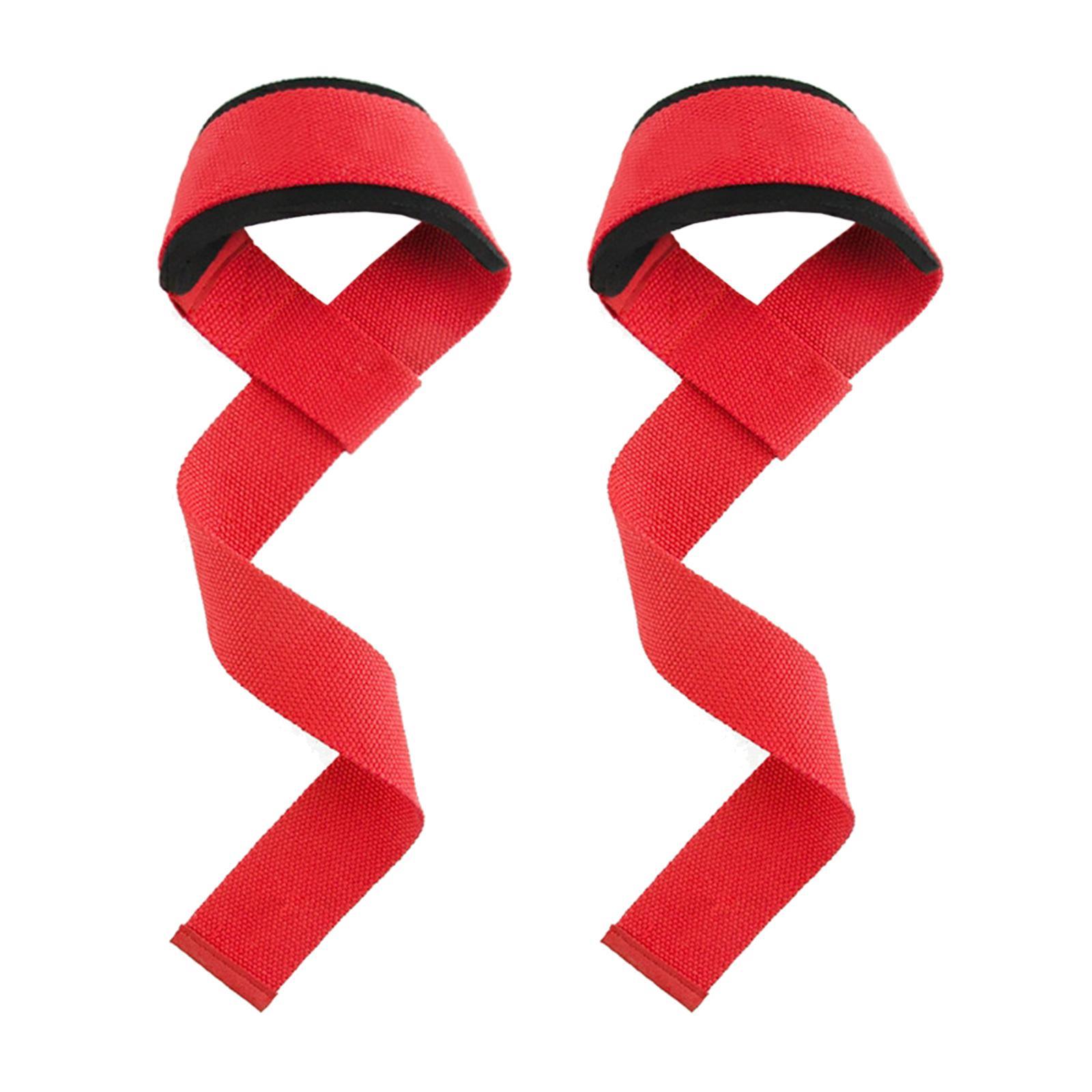 1 Pair Weight Lifting Straps Gym Wrist Wraps Lifting Straps Strength Training Weightlifting Wrist Straps for Dumbbell Bodybuilding Deadlifts