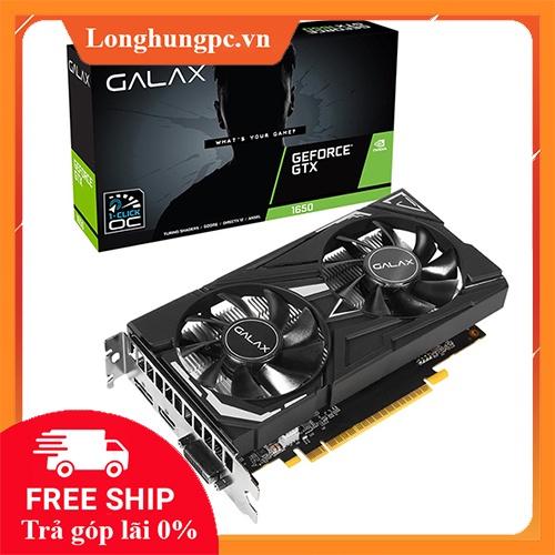 VGA GALAX GTX 1650 (1-Click OC) EX BLACK 4GB (4GB GDDR6, 128-bit, HDMI +DP + DVI-D)