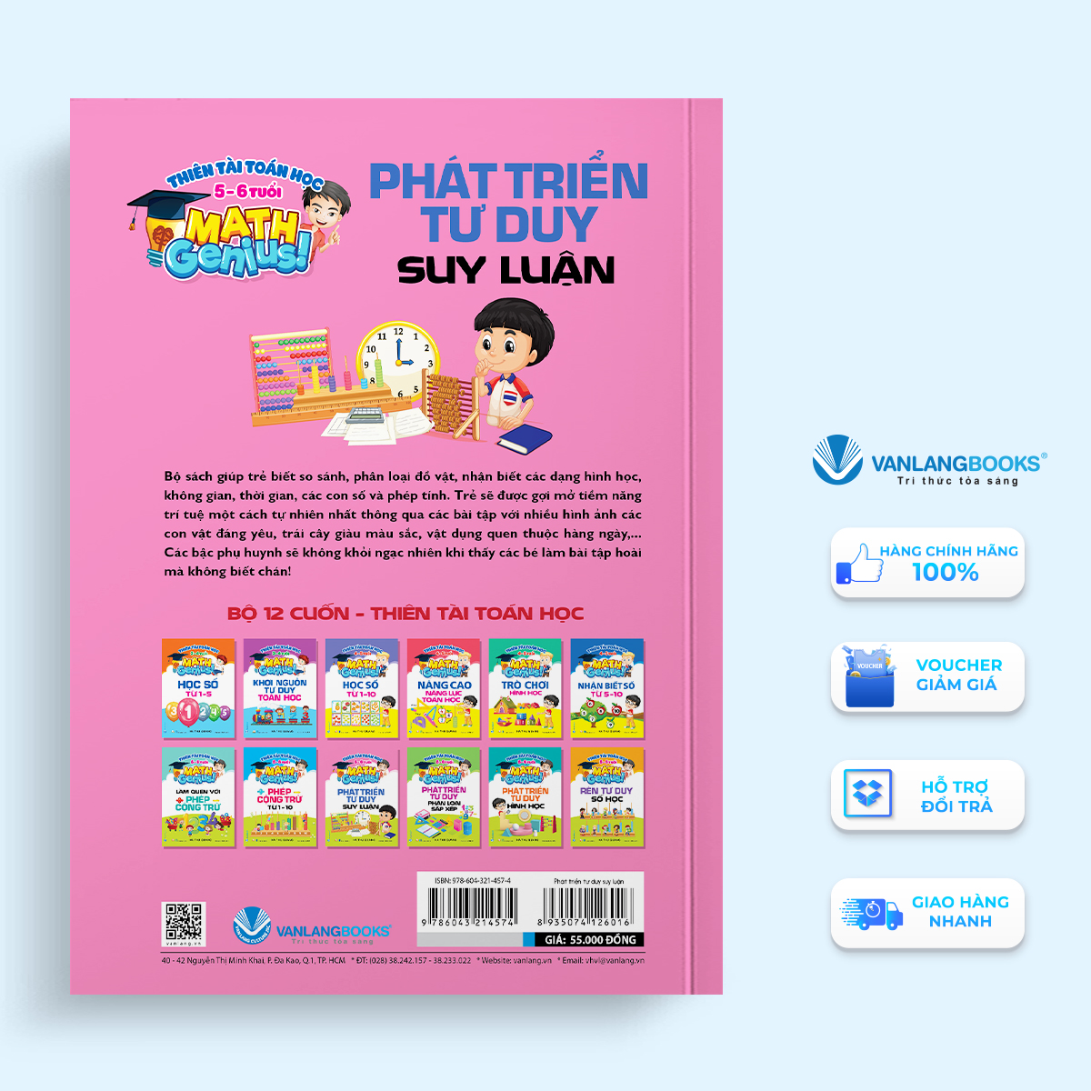 Thiên Tài Toán Học (5 - 6 Tuổi ) - Phát Triển Tư Duy Suy Luận