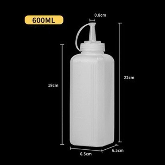 Chai Nhựa Đựng Sốt Chống Bụi 480ml | 600ml | 800ml | 1000ml