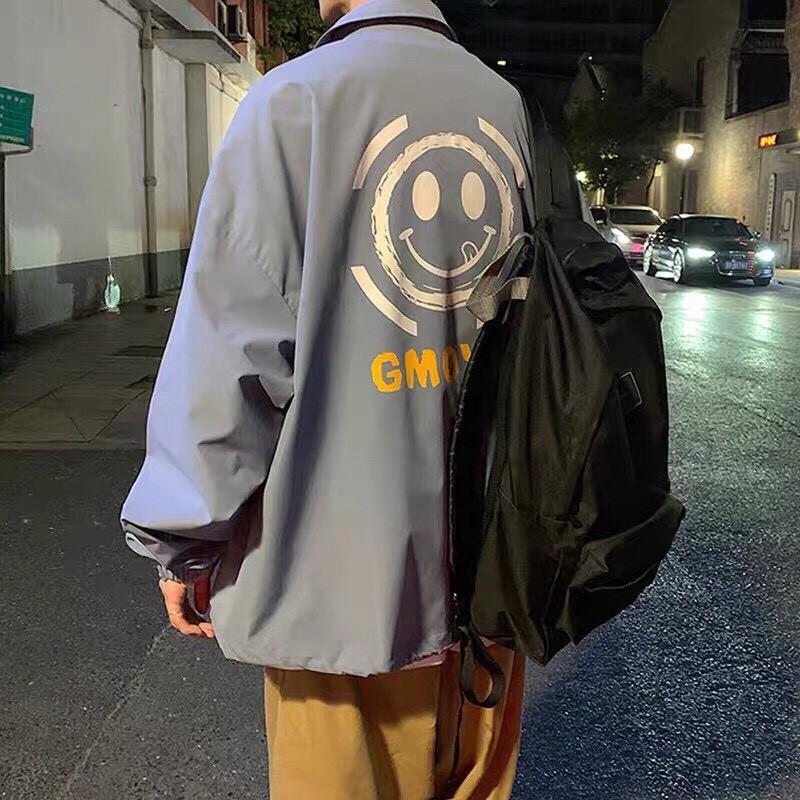 Áo khoác dù cardigan unisex form rộng