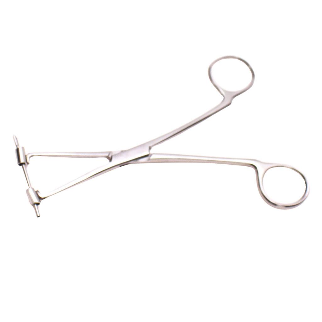 6" Professional Stainless Steel Septum Forceps Body Piercing Clamp Tool