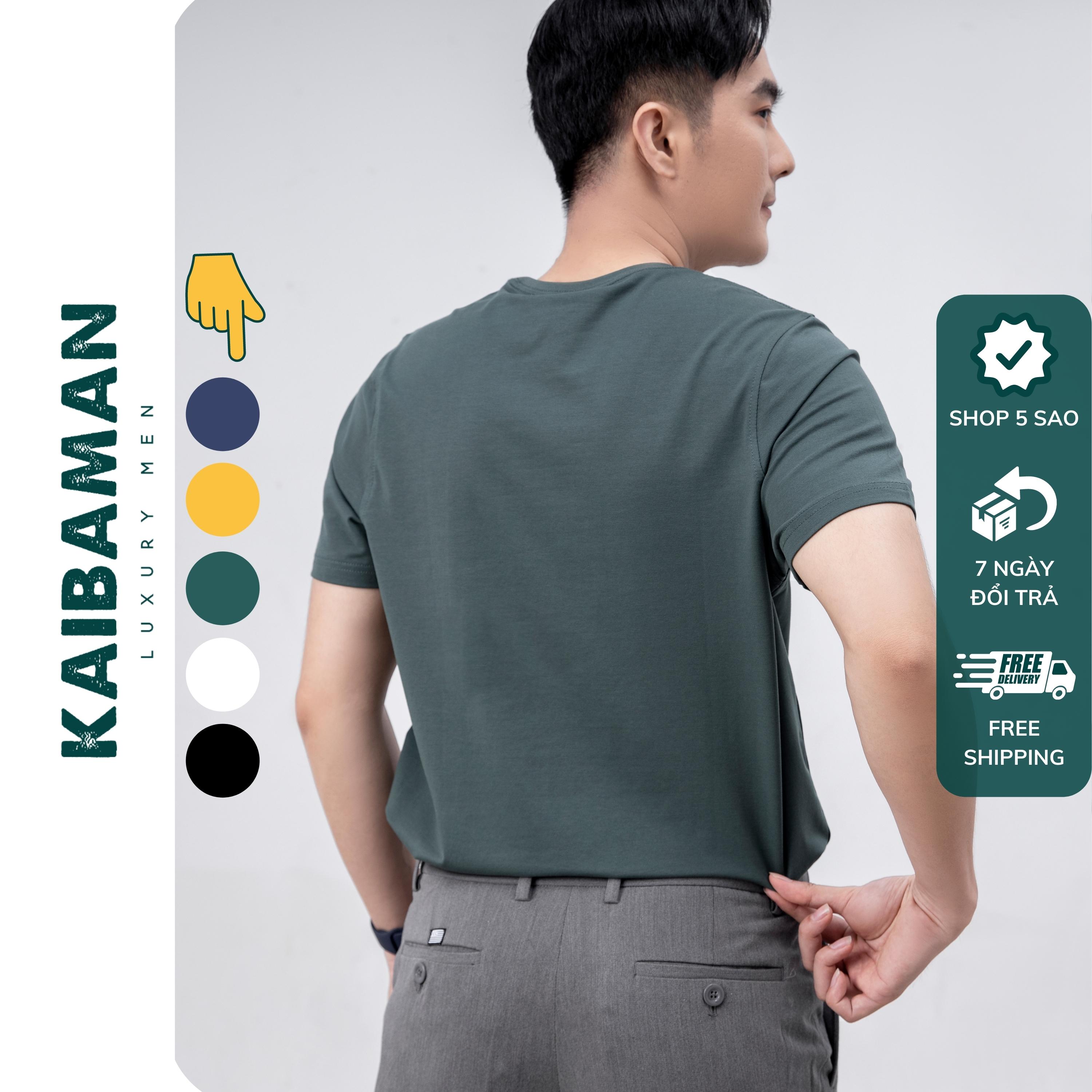 [A01-011] Áo Thun Nam Tay Ngắn Cổ Tròn Kaibaman T-shirt Nam Cotton Hàn Quốc Form Slimfit Áo Phông Nam Tay Lỡ-KAIBAMAN STORE