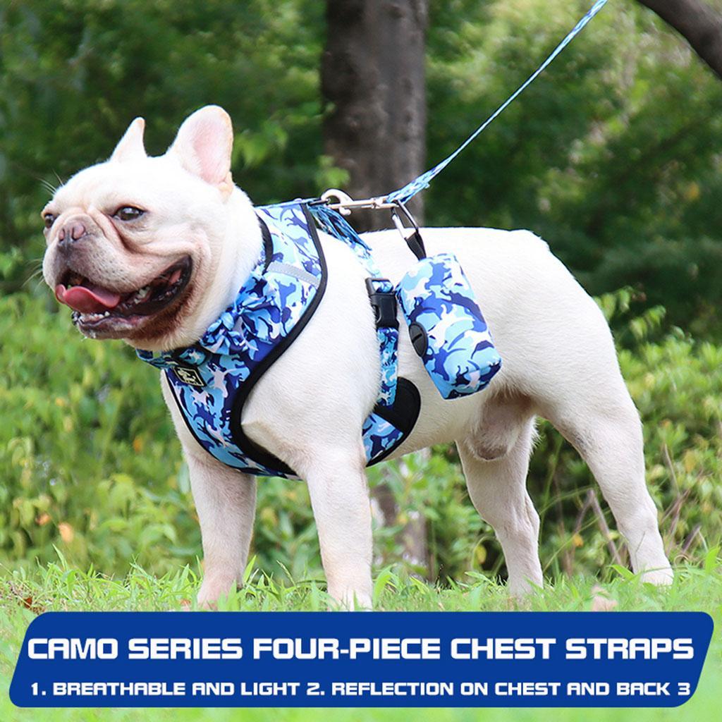 Dog Harness Set Reflective with Leashes Harnesses Vest for Outdoor Training