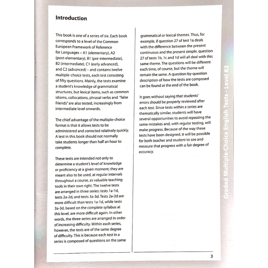 Sách Graded Multiple - Choice English Test Level B2 (Không CD)