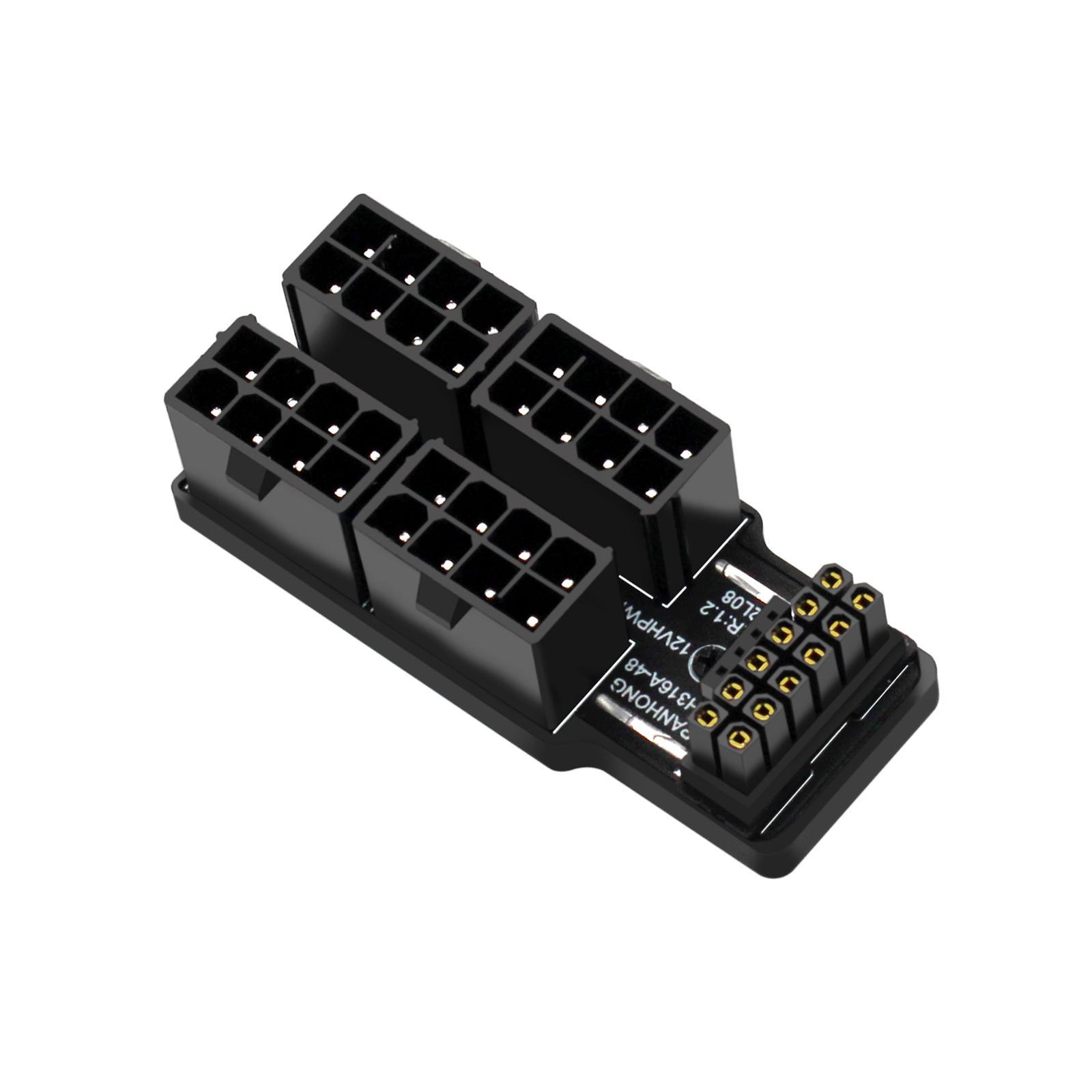 ATX3.0 12vhpwr 12+4P Power Steering Connector 4x8P to 40 Graphics Connector Easy to Use 600W Power Steering Connector