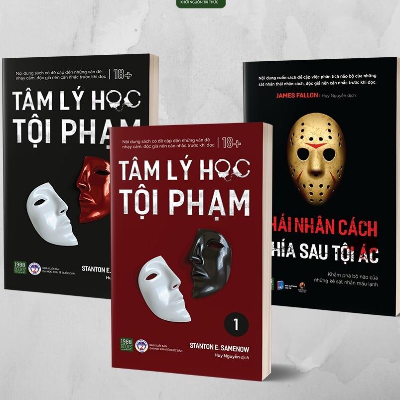 Sách  Combo 3 cuốn Tâm lý học tội phạm tập 1, tập 2 + Thái nhân cách - BẢN QUYỀN