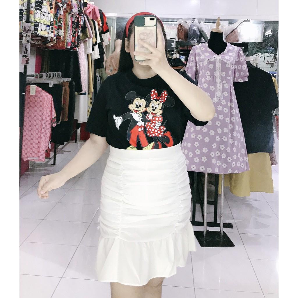 ÁO THUN COTON IN HÌNH CHUỘT MICKEY BIGSIZE 60-100KG
