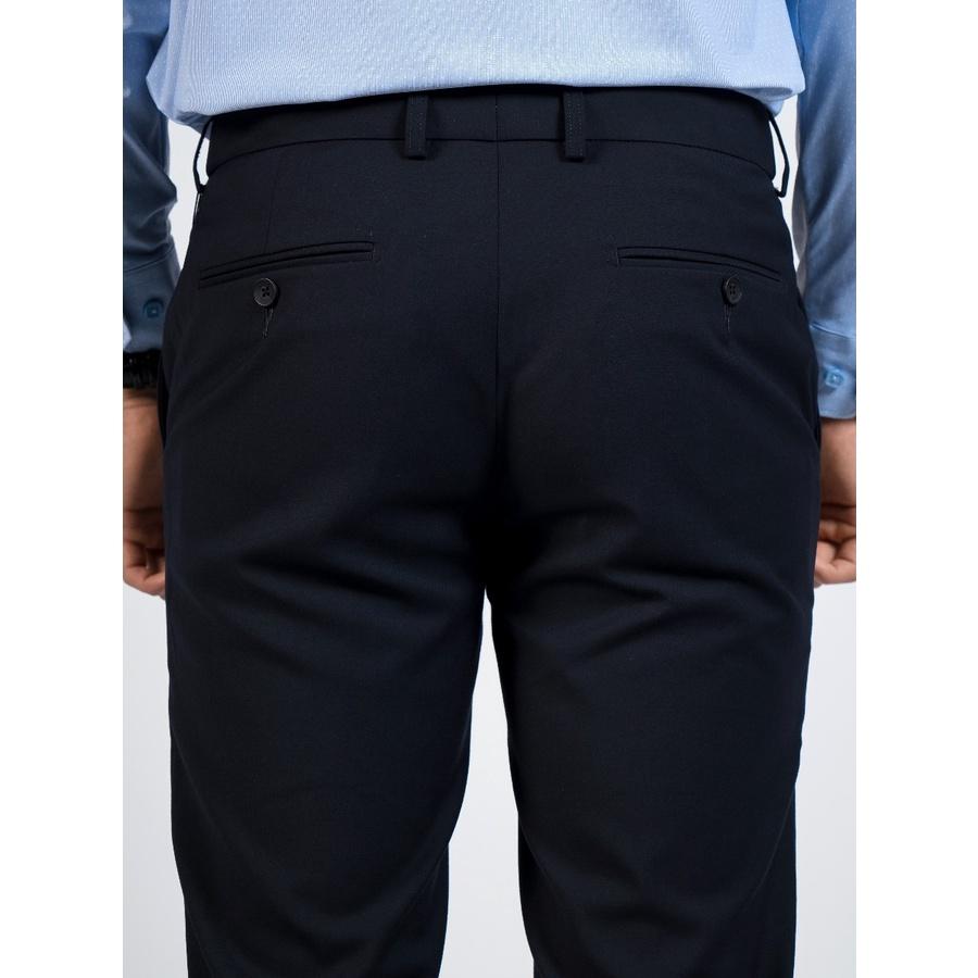 OWEN - Quần âu nam công sở dáng SLIMFIT màu Navy có trợ cạp co dãn mã QST220511-N