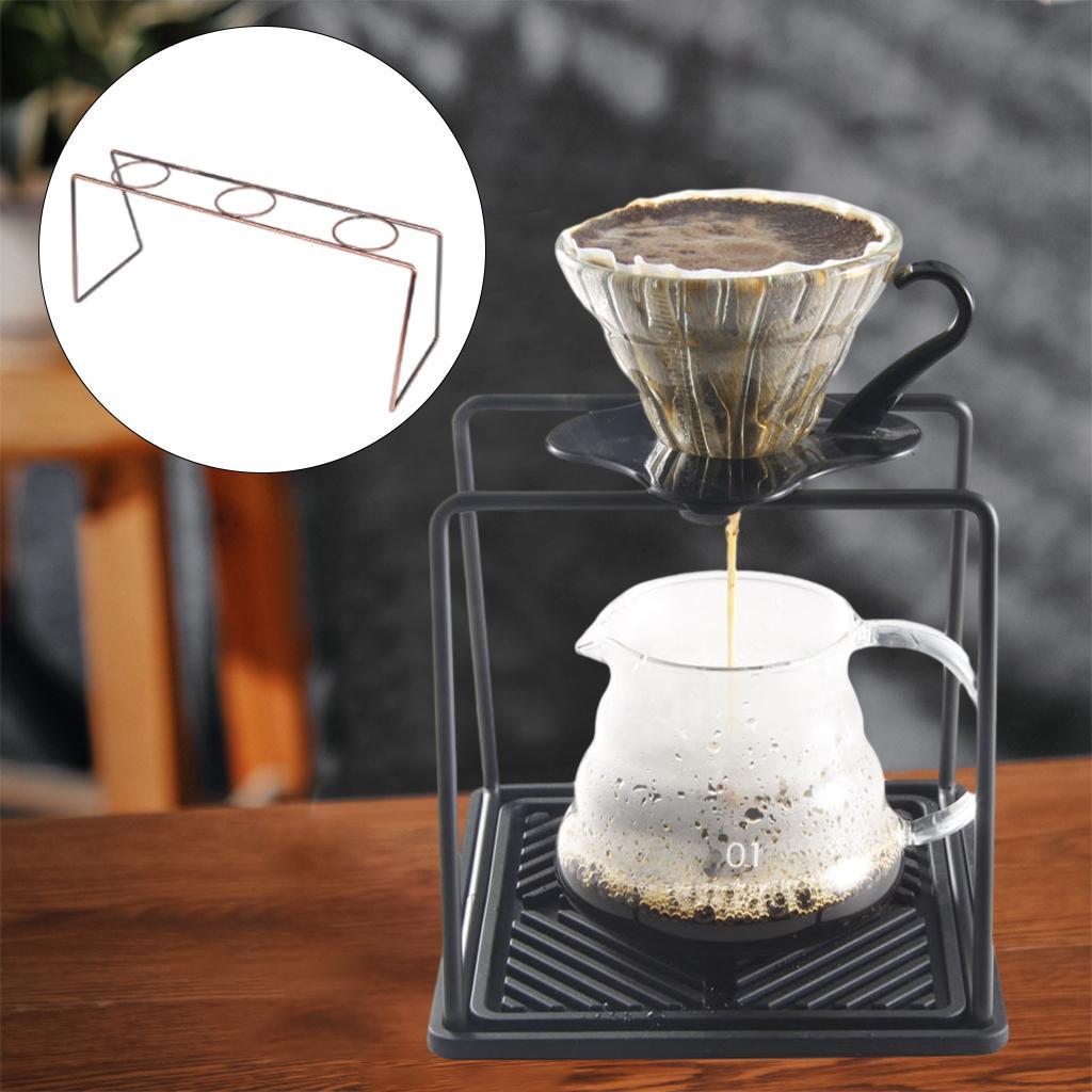Stainless Steel Coffee Dripper Stand Household Three Hole +Two Hole