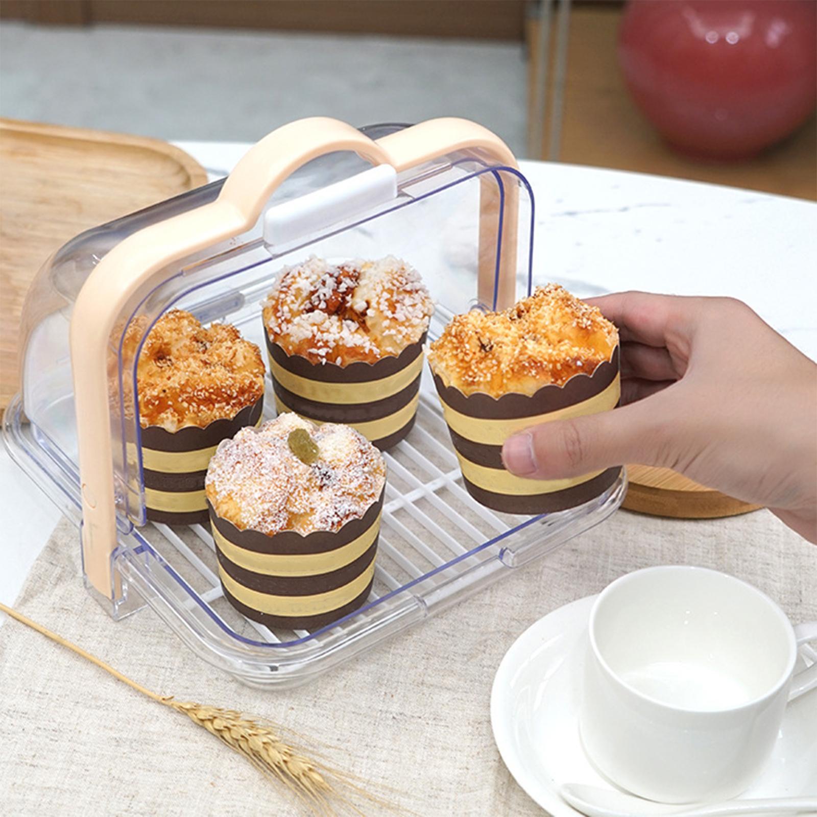 Cake Keeper Cupcake Muffin Cake Storage Container for Camping Cupcake Fruits