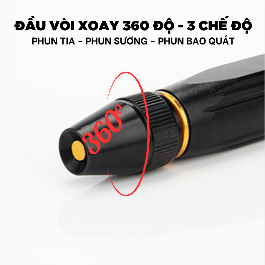 Vòi rửa xe phun nước tăng áp đa năng - Huy Tưởng