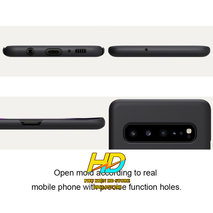 Ốp lưng Dành cho Samsung S21 5G Chính Hãng Nillkin Dạng sần, chống bám vân tay và mồ hôi tay - Hàng Chính hãng