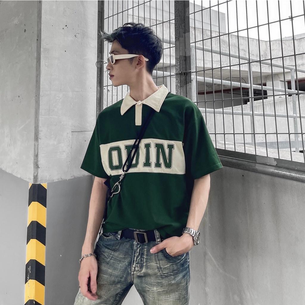 Áo Polo Oversize ODIN CLUB Striped, Áo thun có cổ form rộng, Local Brand ODIN CLUB