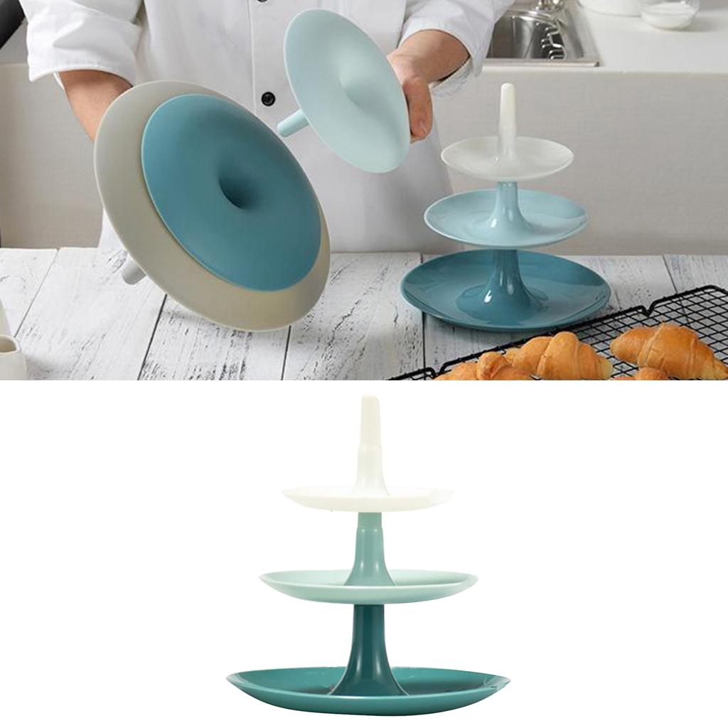 3 Tier Plastic Cake Stand, Dessert Cupcake Holder, Wedding Tea Party Serving Platter