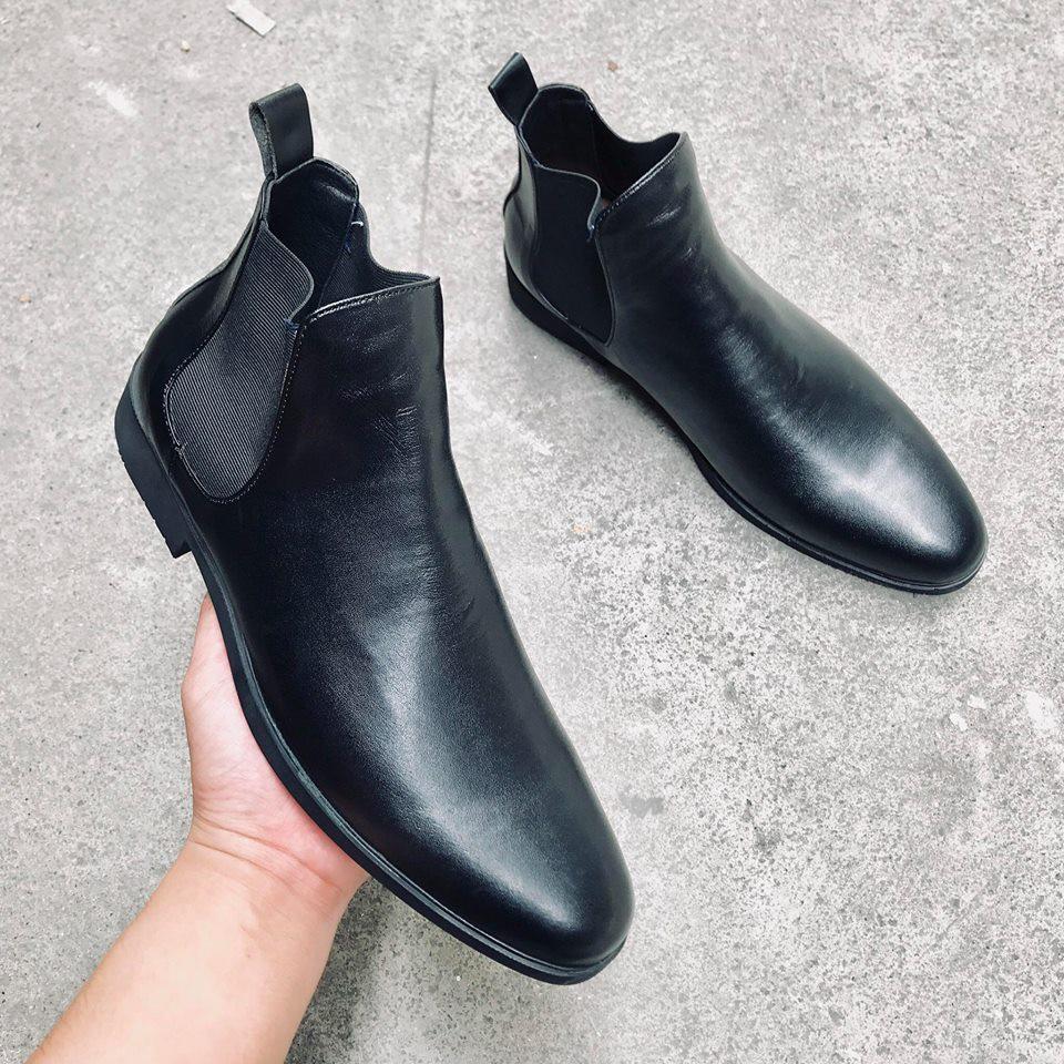 Chelsea Boot nam da bò tặng kèm lót tăng chiều cao 6cm