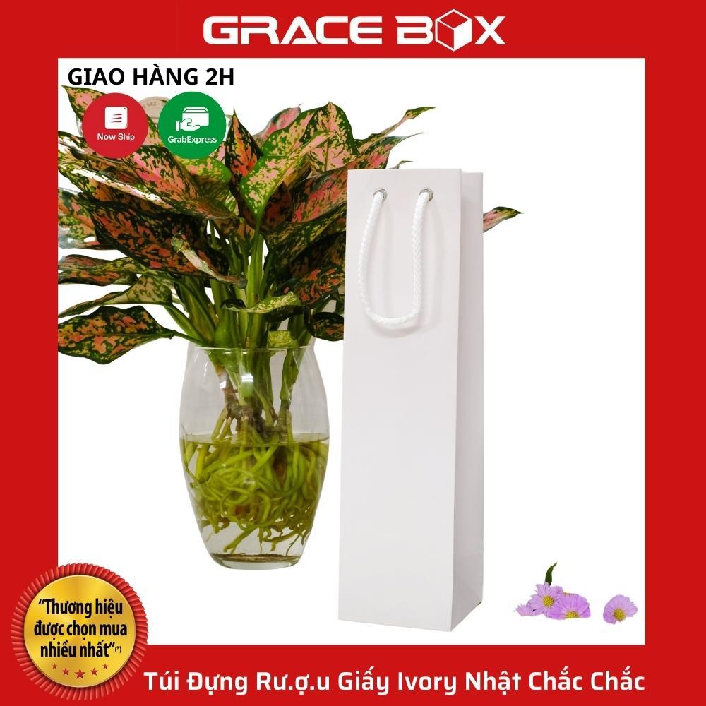 Túi Đựng Rư.ợ.u Giấy Ivory Nhật Chắc Chắc