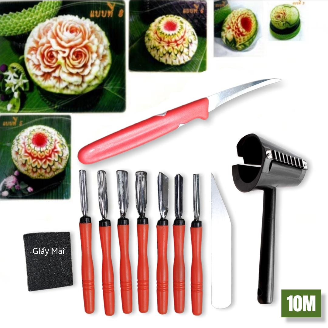 10 món dụng cụ - dao tỉa hoa quả nghệ thuật