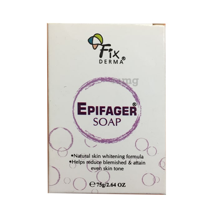 Fixderma Xà Phòng Trắng Sáng Da Mờ Thâm Nám Epifager Soap 75g