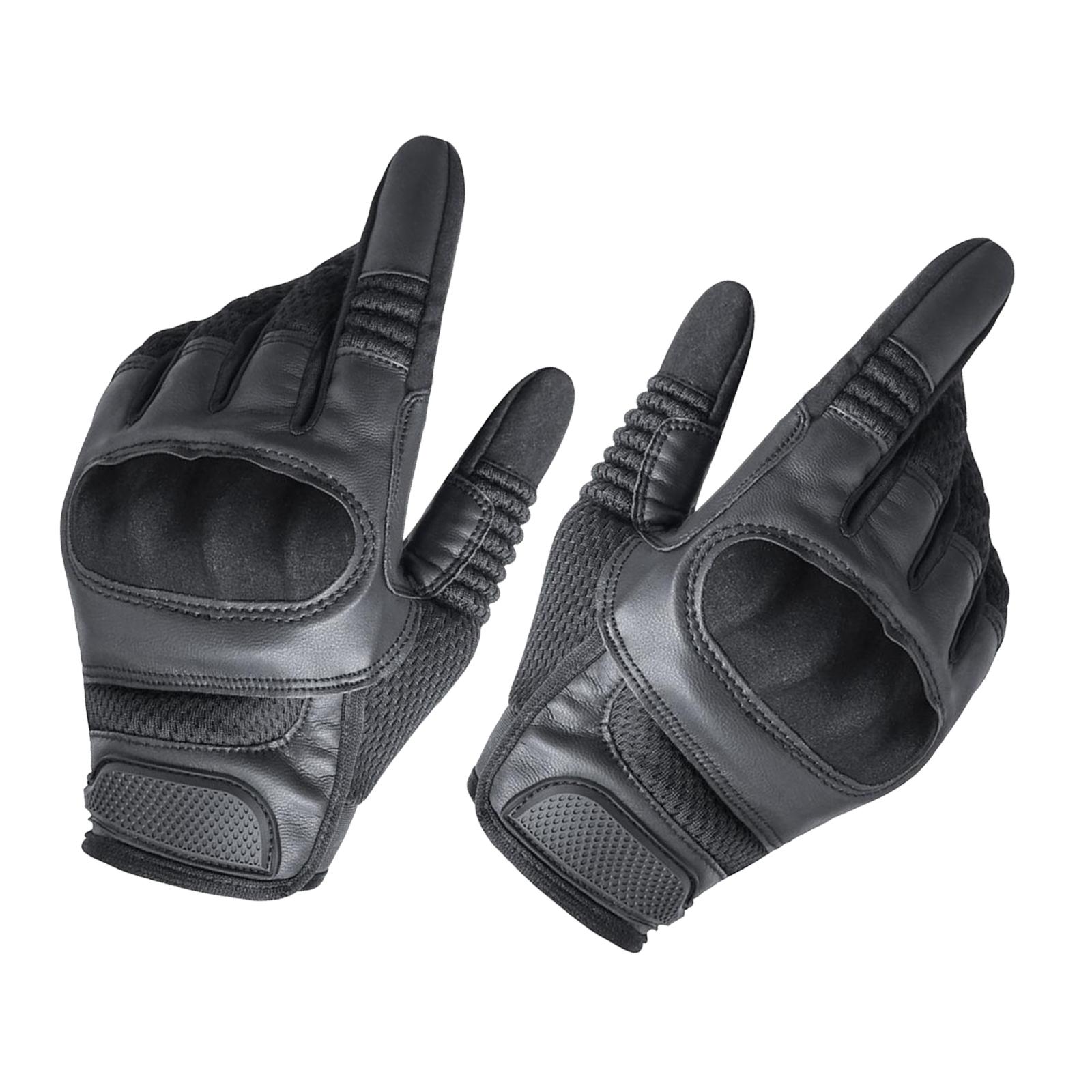 2xWinter Thermal Ski Gloves Touchscreen Waterproof Snow Gloves Black M