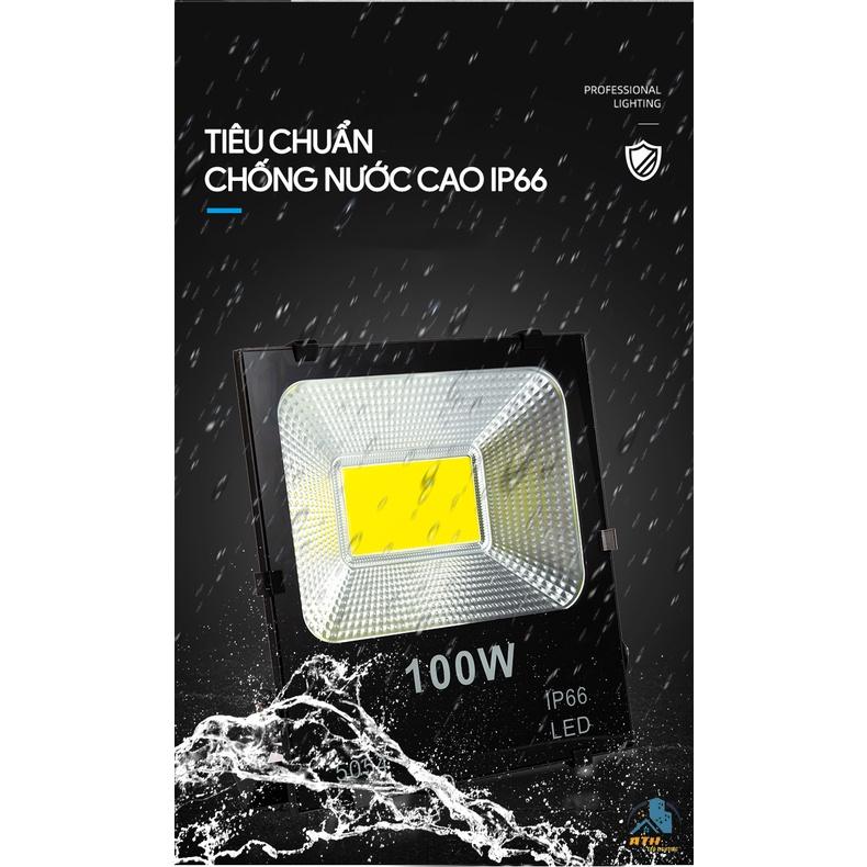 Đèn pha Led ngoài trời, chiếu sáng sân vườn, nhà xưởng, sân bóng với độ chống nước tuyệt đối IP67