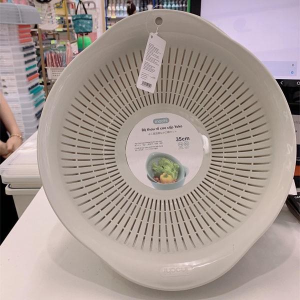 Rổ Nhựa Rửa Rau, Yoko Inochi Chắc Chắn Sang Trọng Gọn Gàng An Toàn Zise 23cm-30cm-35cm.