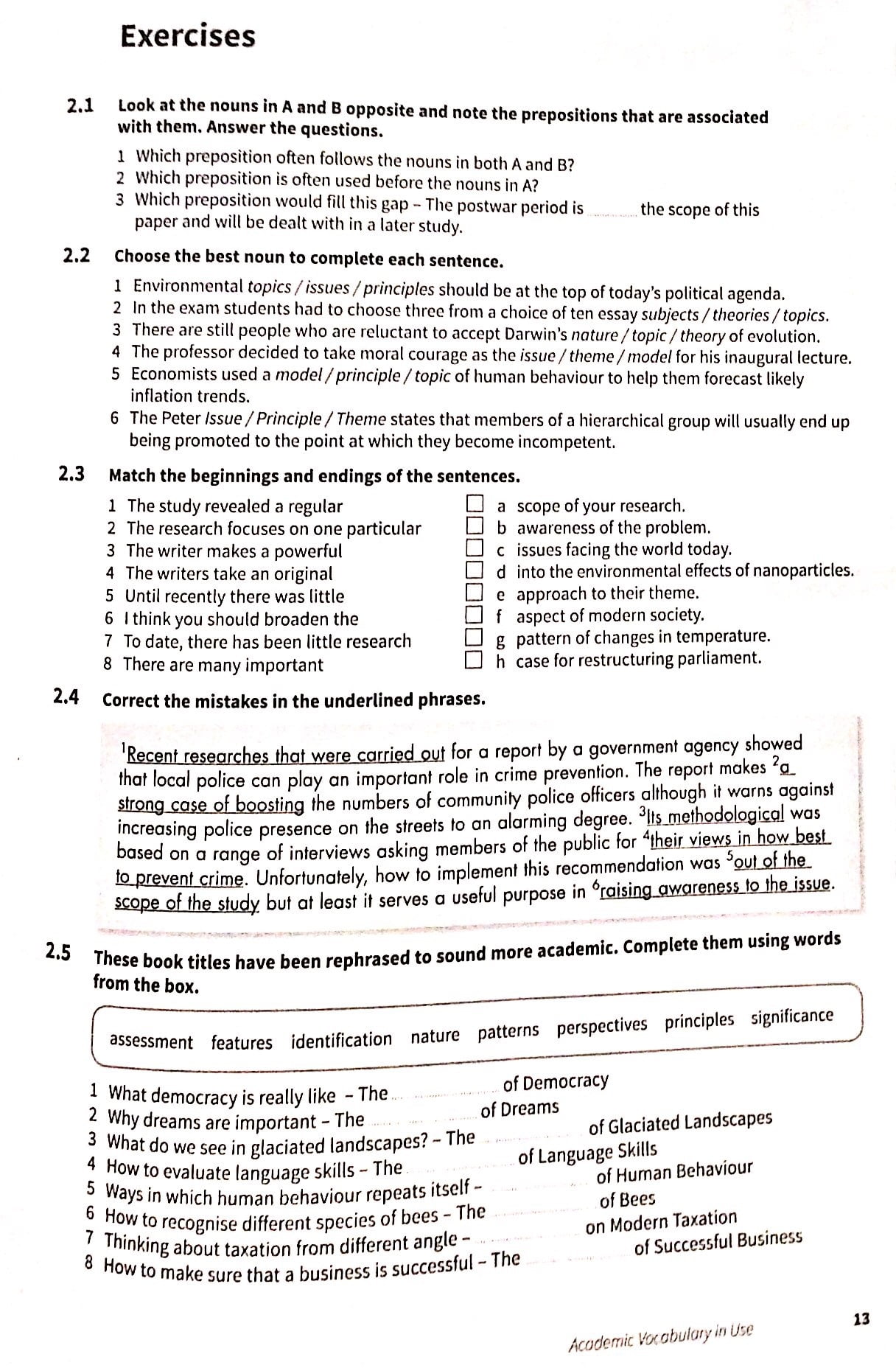 Academic Vocabulary in Use Edition with Answers Edition: Vocabulary Reference and Practice