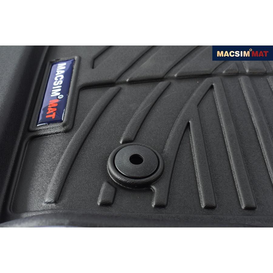 Thảm lót sàn xe ô tô Isuzu D-max 2015- 2020 Nhãn hiệu Macsim chất liệu nhựa TPV cao cấp màu đen